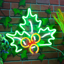 ADVPRO Christmas Holly Leaves Ultra-Bright LED Neon Sign fnu0090