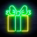 ADVPRO Cchristmas Present Ultra-Bright LED Neon Sign fnu0091 - Green & Yellow