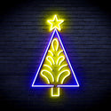 ADVPRO Christmas Tree Ultra-Bright LED Neon Sign fnu0092 - Blue & Yellow