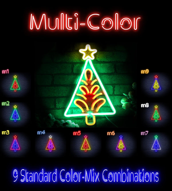 ADVPRO Christmas Tree Ultra-Bright LED Neon Sign fnu0092 - Multi-Color