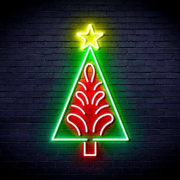 ADVPRO Christmas Tree Ultra-Bright LED Neon Sign fnu0092 - Multi-Color 1