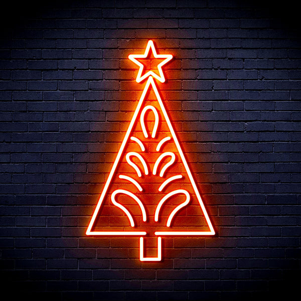 ADVPRO Christmas Tree Ultra-Bright LED Neon Sign fnu0092 - Orange