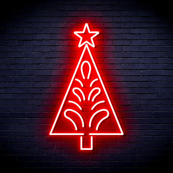 ADVPRO Christmas Tree Ultra-Bright LED Neon Sign fnu0092 - Red