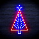 ADVPRO Christmas Tree Ultra-Bright LED Neon Sign fnu0092 - Red & Blue