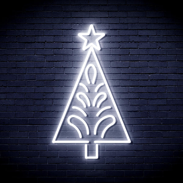 ADVPRO Christmas Tree Ultra-Bright LED Neon Sign fnu0092 - White