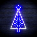 ADVPRO Christmas Tree Ultra-Bright LED Neon Sign fnu0092 - White & Blue