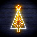 ADVPRO Christmas Tree Ultra-Bright LED Neon Sign fnu0092 - White & Golden Yellow