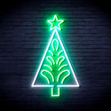 ADVPRO Christmas Tree Ultra-Bright LED Neon Sign fnu0092 - White & Green