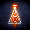 ADVPRO Christmas Tree Ultra-Bright LED Neon Sign fnu0092 - White & Orange