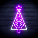 ADVPRO Christmas Tree Ultra-Bright LED Neon Sign fnu0092 - White & Purple