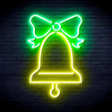 ADVPRO Christmas Bell with Ribbon Ultra-Bright LED Neon Sign fnu0094 - Green & Yellow