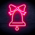 ADVPRO Christmas Bell with Ribbon Ultra-Bright LED Neon Sign fnu0094 - Pink