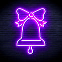 ADVPRO Christmas Bell with Ribbon Ultra-Bright LED Neon Sign fnu0094 - Purple