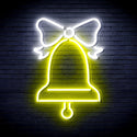 ADVPRO Christmas Bell with Ribbon Ultra-Bright LED Neon Sign fnu0094 - White & Yellow