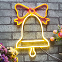 ADVPRO Christmas Bell with Ribbon Ultra-Bright LED Neon Sign fnu0094
