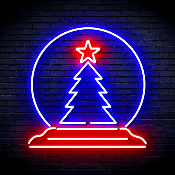 ADVPRO Christmas Tree Decoration Ultra-Bright LED Neon Sign fnu0095 - Blue & Red