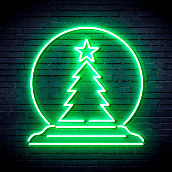 ADVPRO Christmas Tree Decoration Ultra-Bright LED Neon Sign fnu0095 - Golden Yellow
