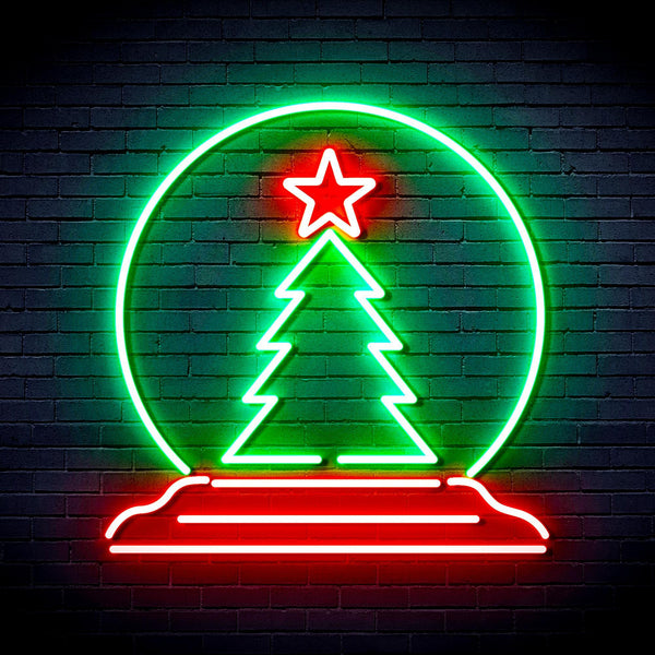 ADVPRO Christmas Tree Decoration Ultra-Bright LED Neon Sign fnu0095 - Green & Red