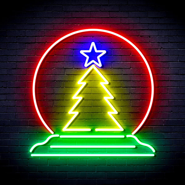 ADVPRO Christmas Tree Decoration Ultra-Bright LED Neon Sign fnu0095 - Multi-Color 9