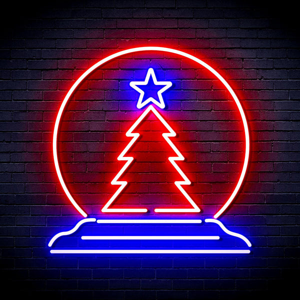 ADVPRO Christmas Tree Decoration Ultra-Bright LED Neon Sign fnu0095 - Red & Blue