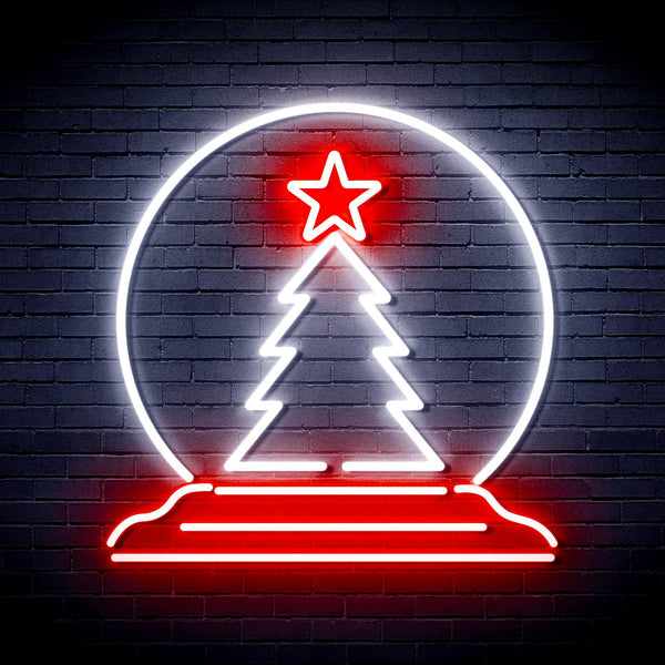 ADVPRO Christmas Tree Decoration Ultra-Bright LED Neon Sign fnu0095 - White & Red