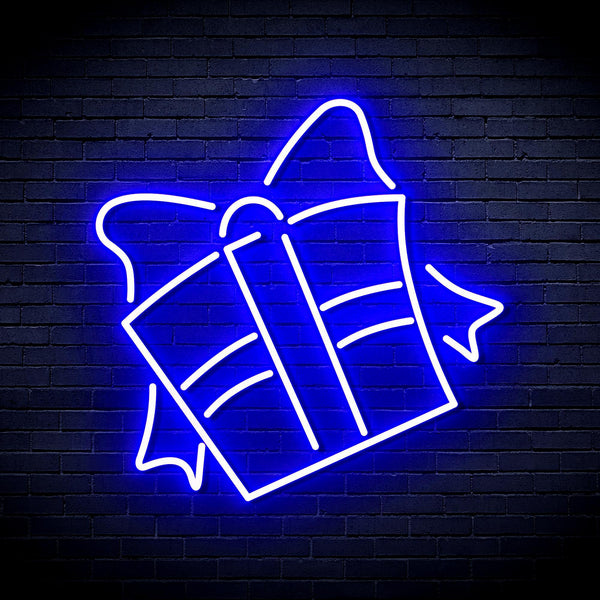 ADVPRO Cchristmas Present Ultra-Bright LED Neon Sign fnu0096 - Blue