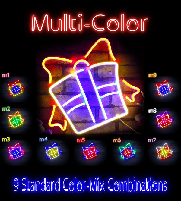 ADVPRO Cchristmas Present Ultra-Bright LED Neon Sign fnu0096 - Multi-Color