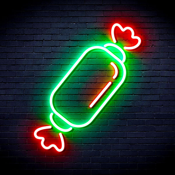 ADVPRO Candy Ultra-Bright LED Neon Sign fnu0097 - Green & Red