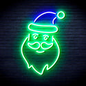 ADVPRO Santa Claus Ultra-Bright LED Neon Sign fnu0098 - Green & Blue