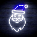 ADVPRO Santa Claus Ultra-Bright LED Neon Sign fnu0098 - White & Blue
