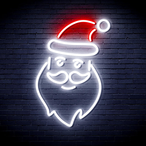 ADVPRO Santa Claus Ultra-Bright LED Neon Sign fnu0098 - White & Red