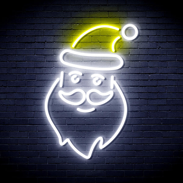 ADVPRO Santa Claus Ultra-Bright LED Neon Sign fnu0098 - White & Yellow