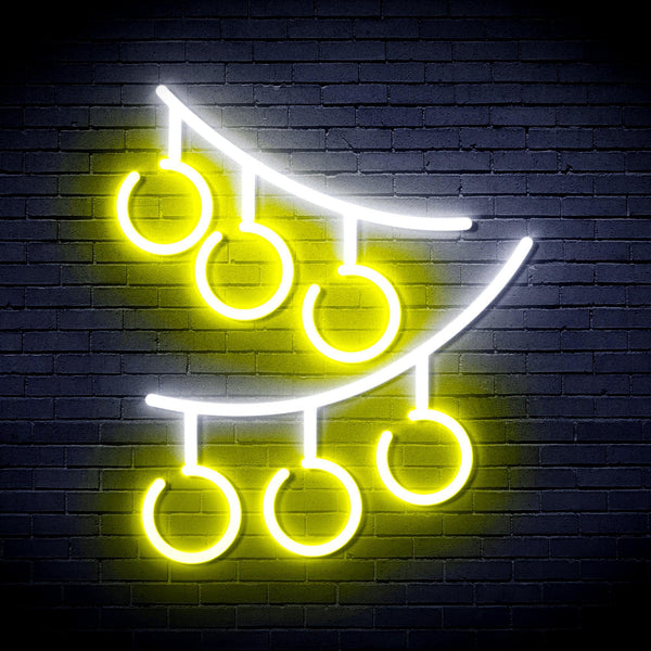 ADVPRO Christmas Ornaments Ultra-Bright LED Neon Sign fnu0101 - White & Yellow
