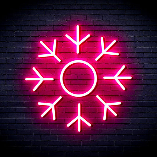 ADVPRO Snowflake Ultra-Bright LED Neon Sign fnu0103 - Pink