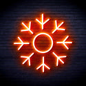ADVPRO Snowflake Ultra-Bright LED Neon Sign fnu0103 - Orange