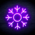 ADVPRO Snowflake Ultra-Bright LED Neon Sign fnu0103 - Purple