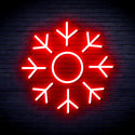 ADVPRO Snowflake Ultra-Bright LED Neon Sign fnu0103 - Red