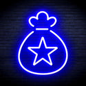 ADVPRO Snata Claus Bag Ultra-Bright LED Neon Sign fnu0104 - Blue