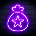 ADVPRO Snata Claus Bag Ultra-Bright LED Neon Sign fnu0104 - Purple
