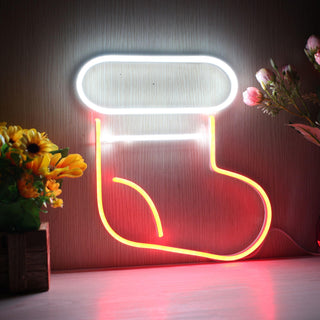 ADVPRO Christmas Sock Ultra-Bright LED Neon Sign fnu0105