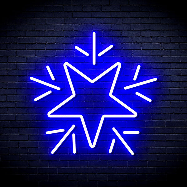 ADVPRO Flashing Star Ultra-Bright LED Neon Sign fnu0106 - Blue