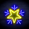 ADVPRO Flashing Star Ultra-Bright LED Neon Sign fnu0106 - Blue & Yellow