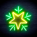 ADVPRO Flashing Star Ultra-Bright LED Neon Sign fnu0106 - Green & Yellow