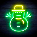 ADVPRO Snowman Ultra-Bright LED Neon Sign fnu0107 - Green & Yellow