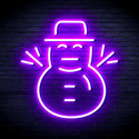 ADVPRO Snowman Ultra-Bright LED Neon Sign fnu0107 - Purple