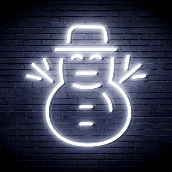 ADVPRO Snowman Ultra-Bright LED Neon Sign fnu0107 - White