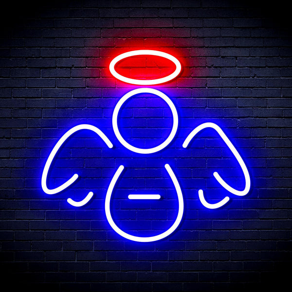ADVPRO Angel Ultra-Bright LED Neon Sign fnu0108 - Blue & Red