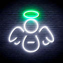 ADVPRO Angel Ultra-Bright LED Neon Sign fnu0108 - White & Green