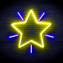 ADVPRO Flashing Star Ultra-Bright LED Neon Sign fnu0109 - Blue & Yellow