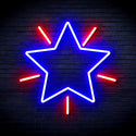 ADVPRO Flashing Star Ultra-Bright LED Neon Sign fnu0109 - Red & Blue